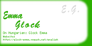 emma glock business card